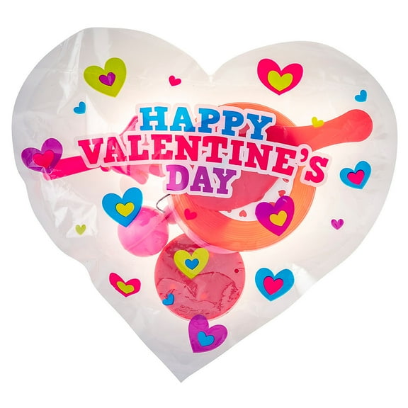 Toy-Filled Valentine Bags, Toys, Valentine's Day, 12 Pieces