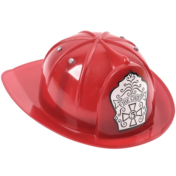 Toy Firefighter Helmet Costume Rescue Role Play Headgear