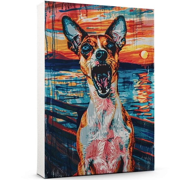 Toy Fox Terrier Dog Art Print Poster - Toy Fox Terrier Dog Canvas Wall Art For Bedroom Decor - Wall Posters - Cute Gifts For Girlfriends