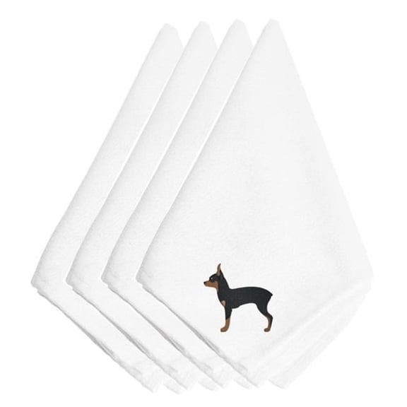 Toy Fox Terrier Embroidered Napkins