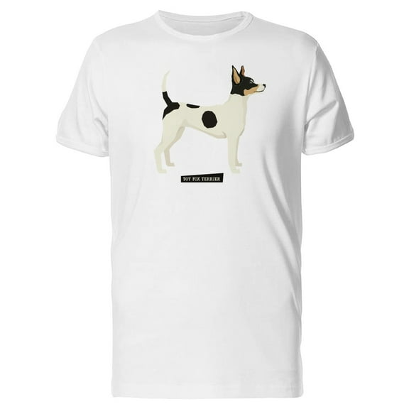 Toy Fox Terrier Geometric Style T-Shirt Men -Image by Shutterstock, Male x-Large