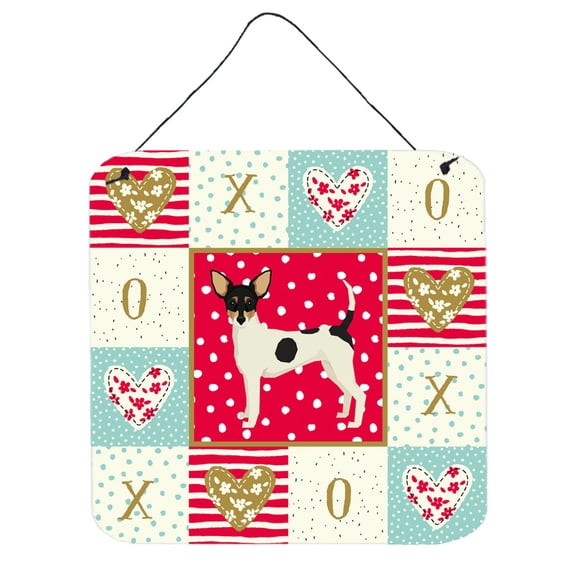 Toy Fox Terrier Love Wall or Door Hanging Prints