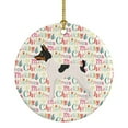 thumbnail image 1 of Toy Fox Terrier Merry Christmas Ceramic Ornament 2.8 in x 2.8 in, 1 of 3