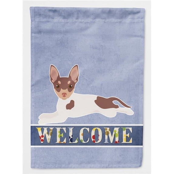 Toy Fox Terrier Welcome Flag Canvas House Size