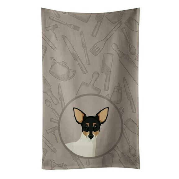 Toy Fox Terrier in the Kitchen Kitchen Towel