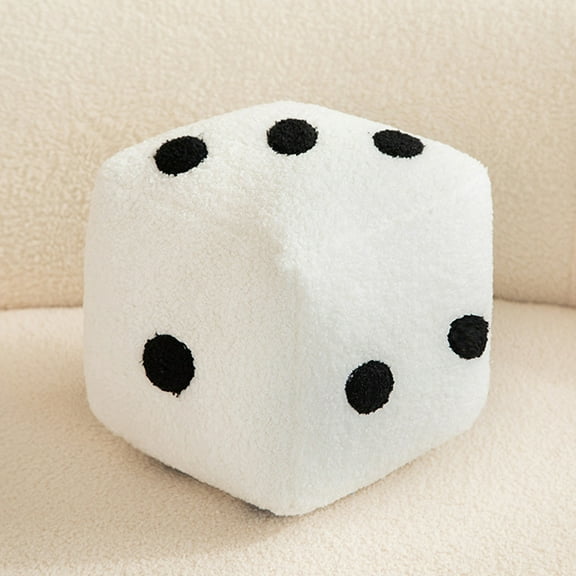 Funny Toy Stuffed Dice Pillow Soft Cube Home Cushion Decorative Pendant Dolls for Sofa 20cm to Living Space