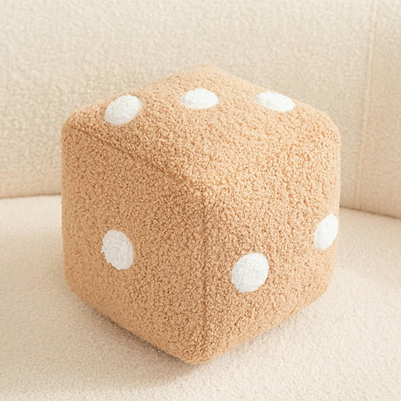 Toy Funny Dice Pillow Cubic Cube Pendant Dolls Stuffed Soft Sofa Back Cushion Home Decorative 20cm