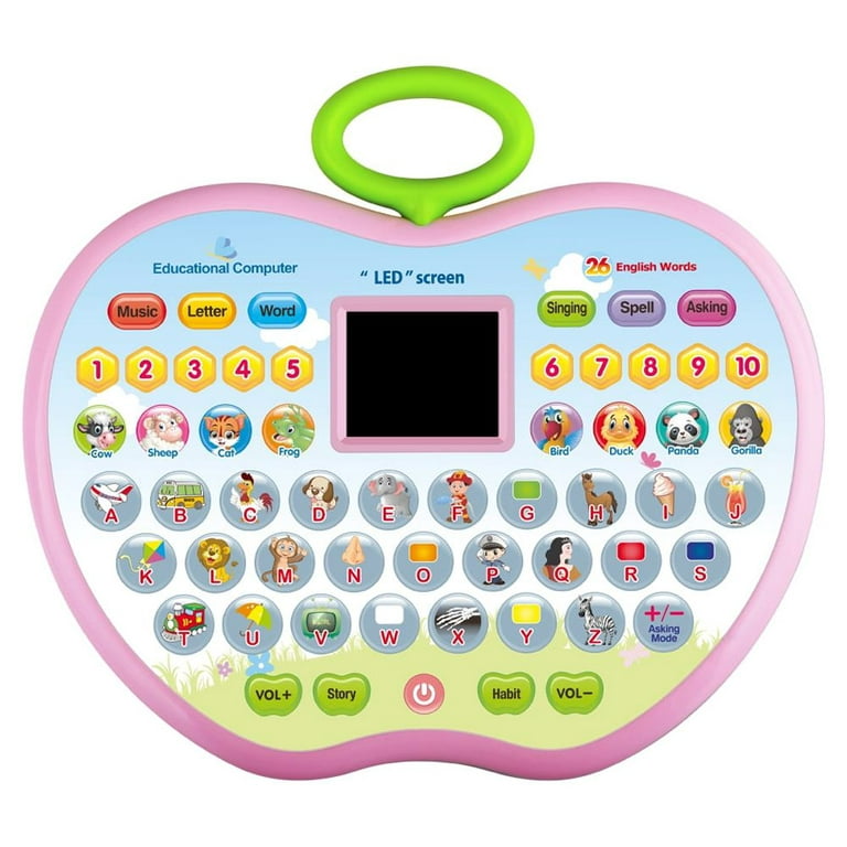Toy Gift for 2 3 4 Year Old Girls, Kids Educational Toys for 1-3 Year Olds Toddlers Baby Learning Tablet for 12 18 24 36 Months Girl Boy Laptop for