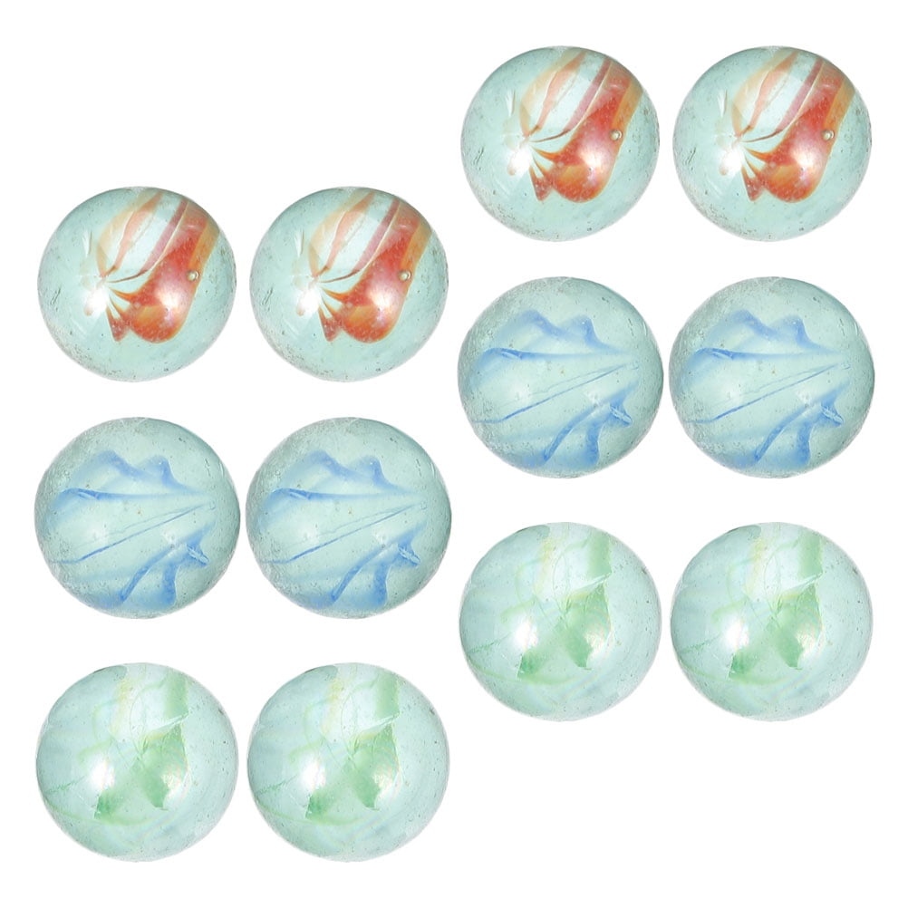 Toy Glass Beads Fish Tank Decorations Primary School Child 12 Pcs