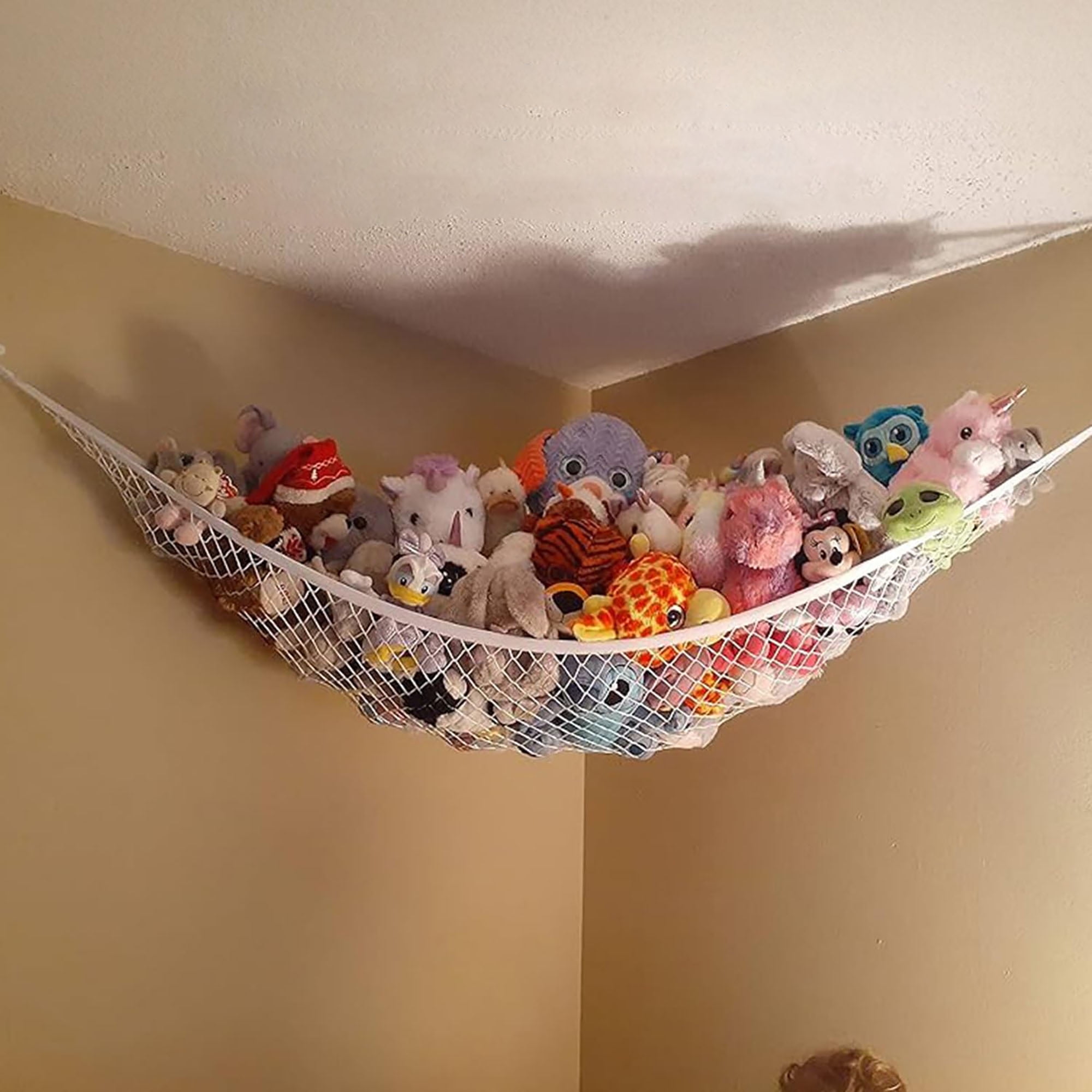 Corner net for stuffed animals sales