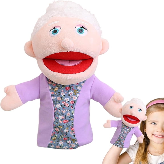 Toy Hand Puppet for School and Home Interactive Puppet Show with Movable Mouth Role Play Toy for Kids and