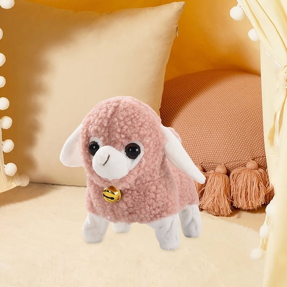 Toy Lamb That Walks with Sound and Bent Tail Interactive Walking Toy for Indoor Outdoor Play