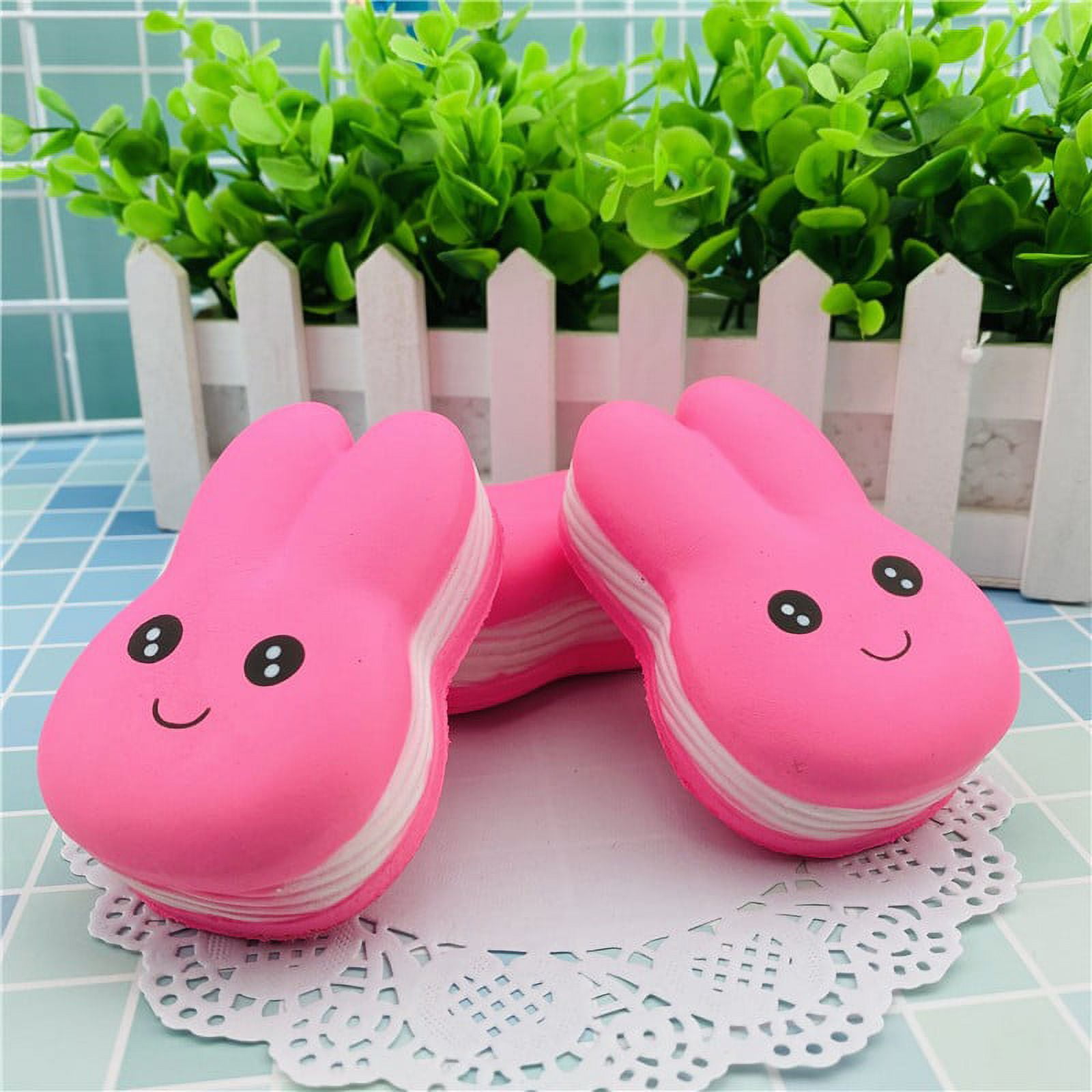 Toy Little White Rabbit Slow Food Pinch Music Decompression Vent Toy ...