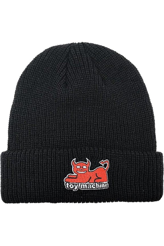 Devil Cat Dock Beanie Black