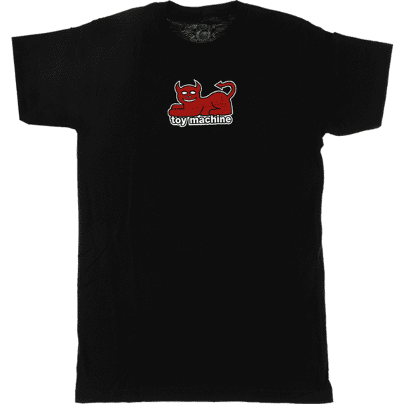 Toy Machine Devil Cat Short Sleeve T-Shirt Black, Medium, Men's