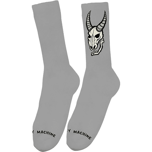 Toy Machine Heavy Metal Crew Socks Grey 1Pr