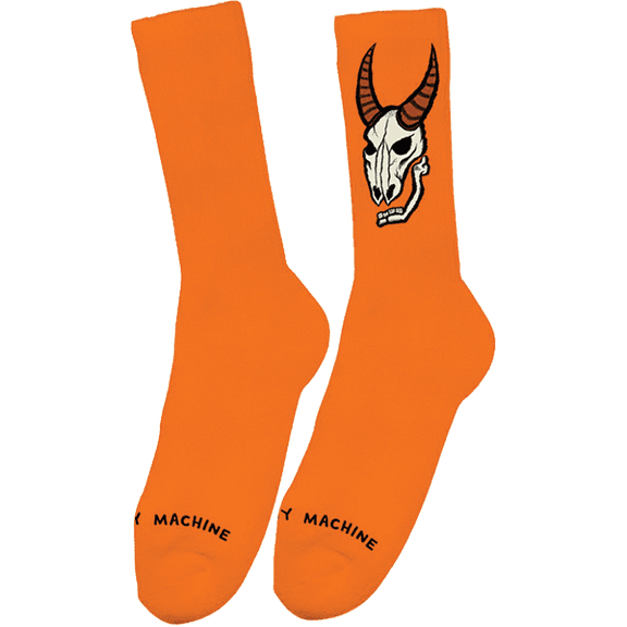 Toy Machine Heavy Metal Crew Socks Orange 1Pr