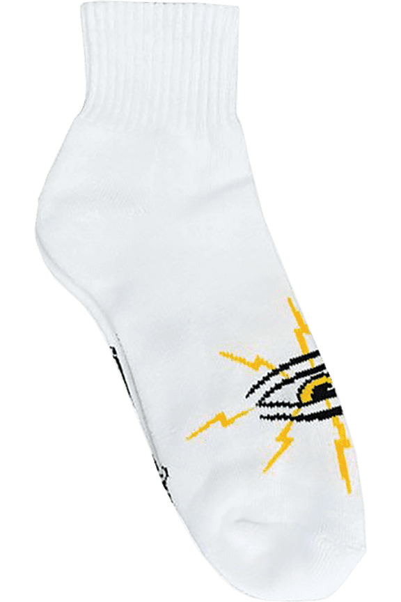 Lightening Eye Ankle Socks White 1Pr