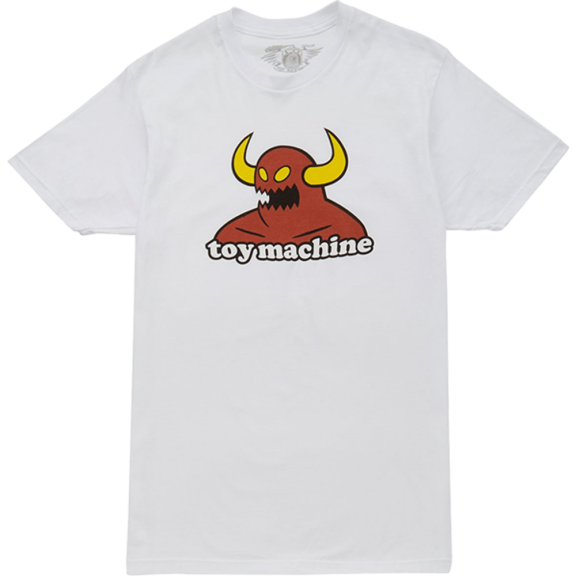 Toy Machine Monster Short Sleeve T-Shirt White, Small, Men's