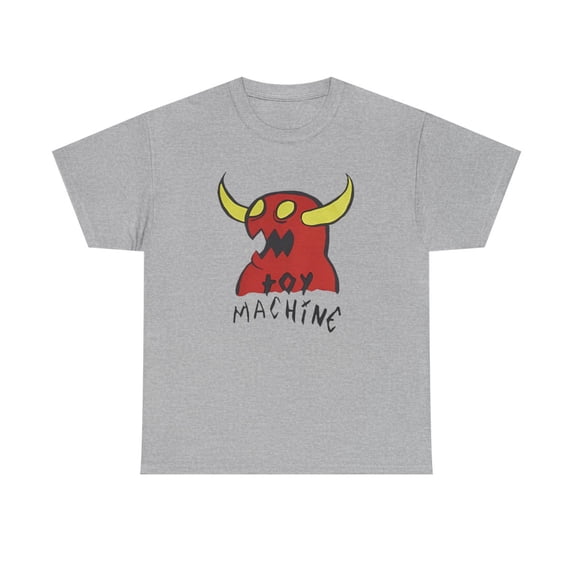 Toy Machine Monster Sketch Vintage Skate T Shirt Design - Sport Grey / 5XL