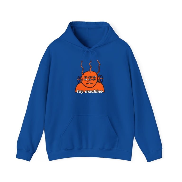 Toy Machine Orange Funky Alien Vintage Skateboarding Hoodie Print