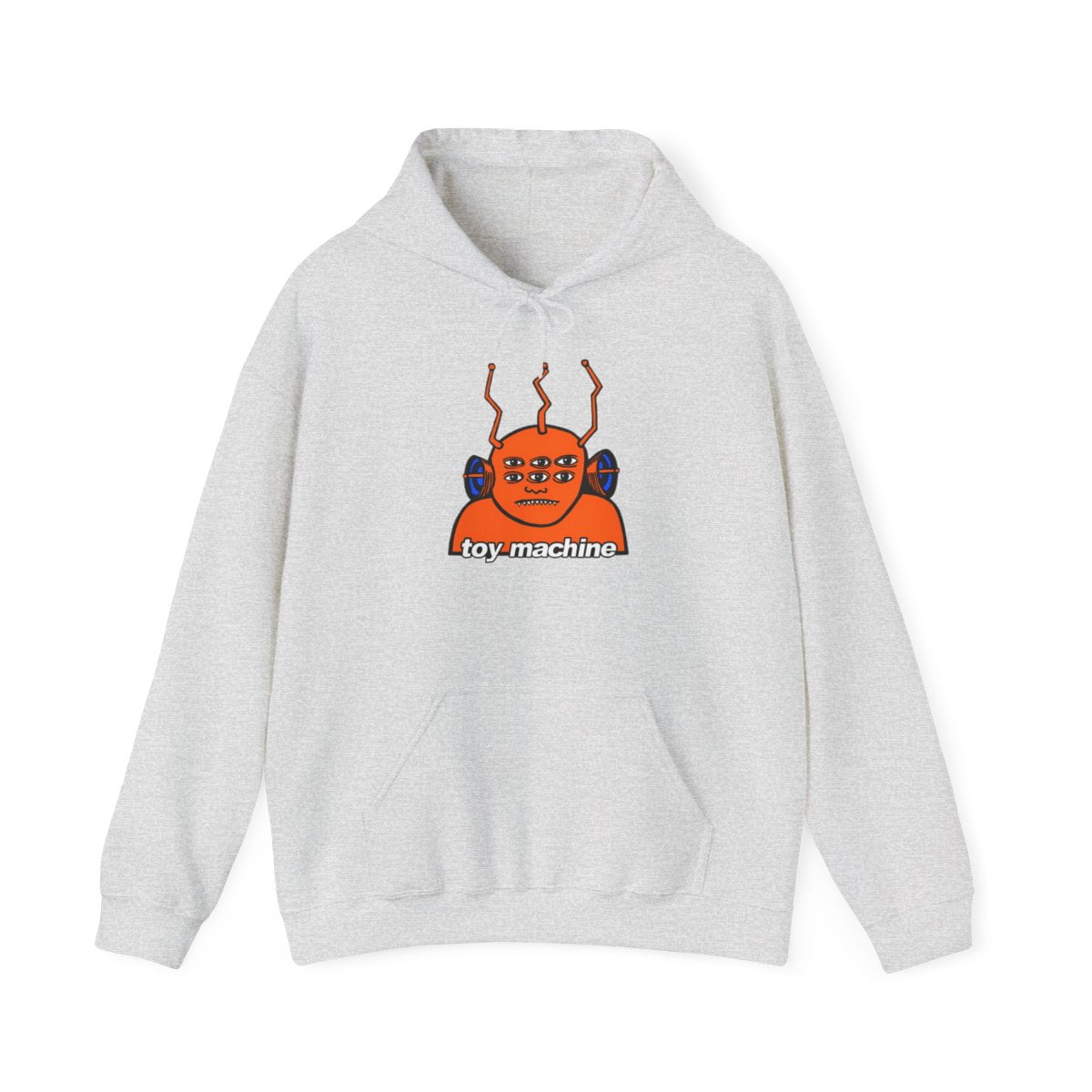 Toy Machine Orange Funky Alien Vintage Skateboarding Hoodie Print 