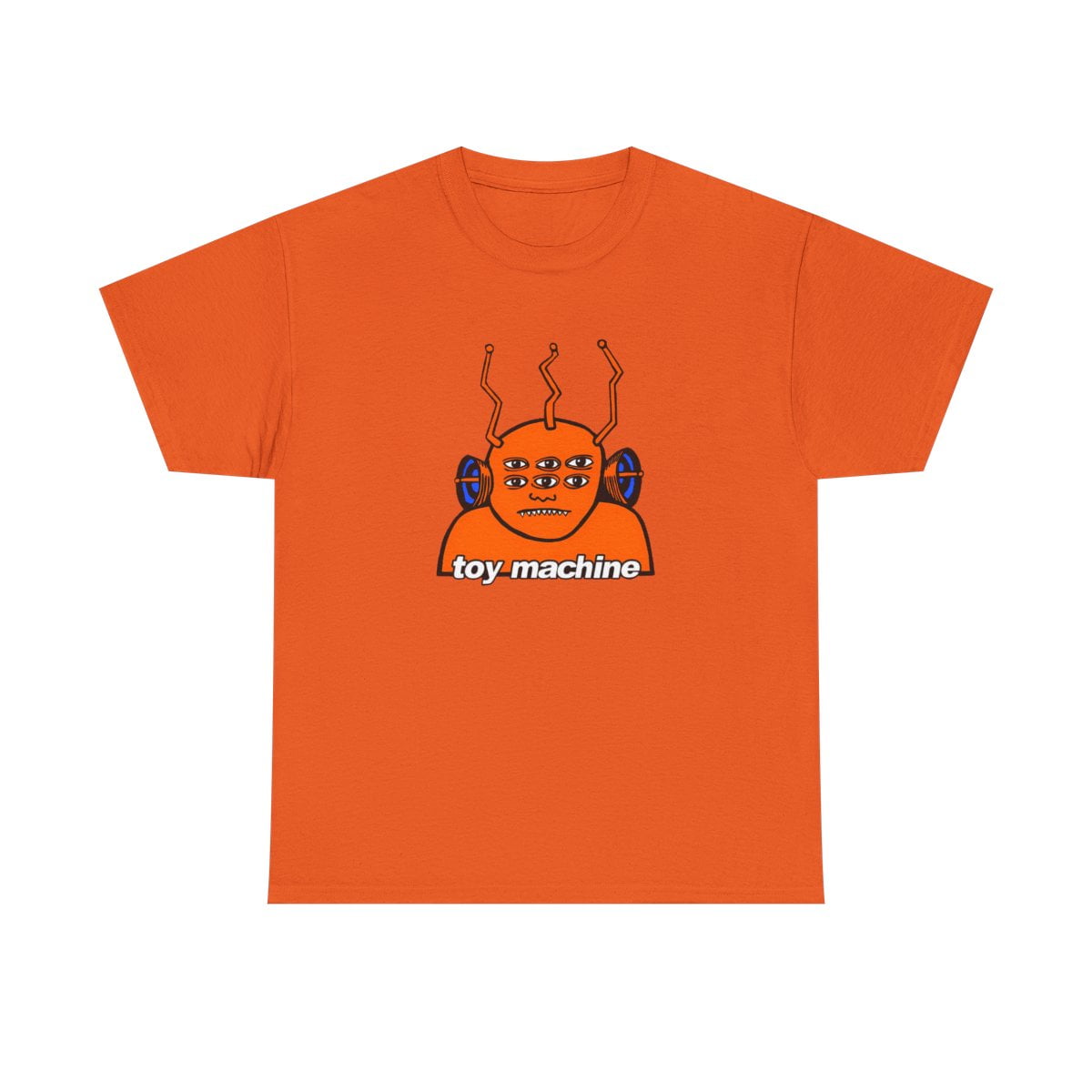 Toy Machine Orange Funky Alien Vintage Skateboarding T Shirt 