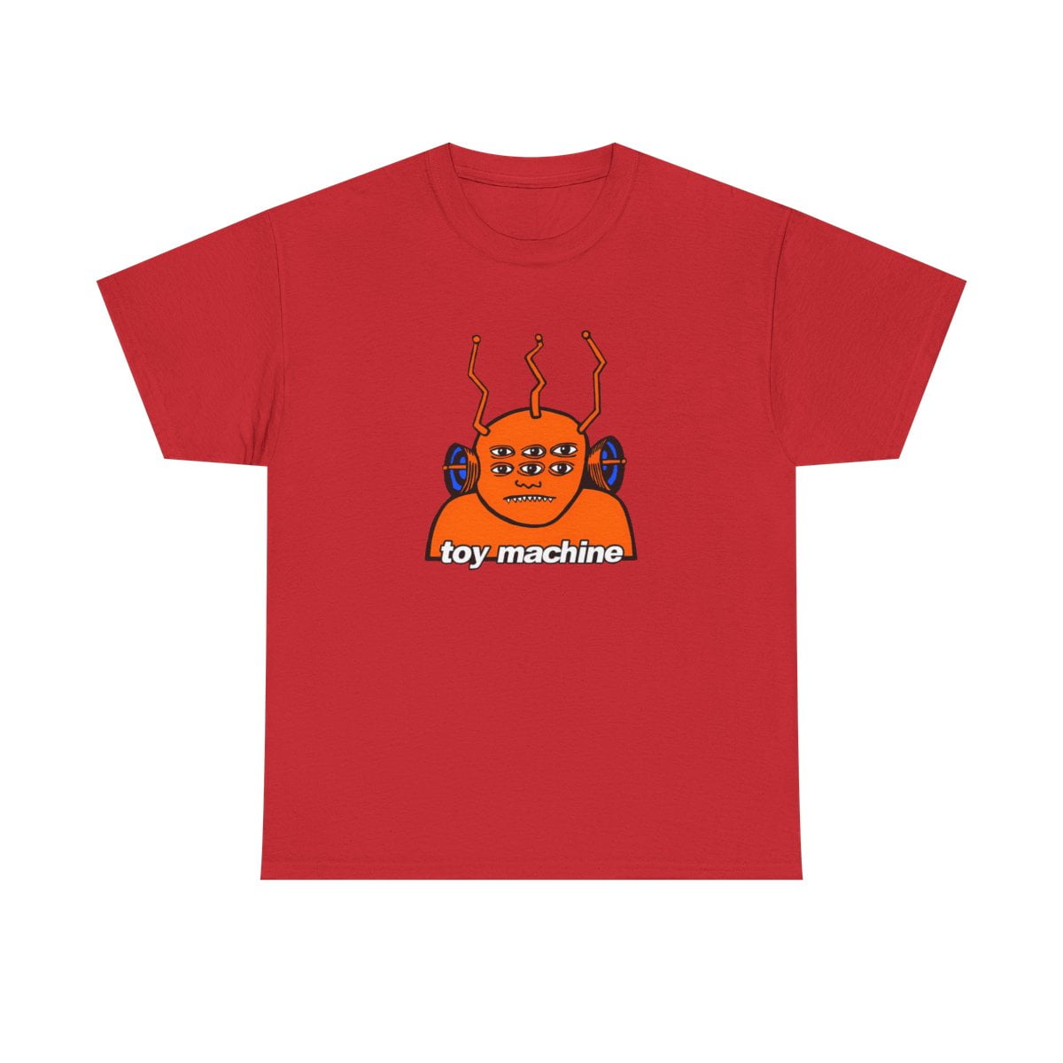 Toy Machine Orange Funky Alien Vintage Skateboarding T Shirt