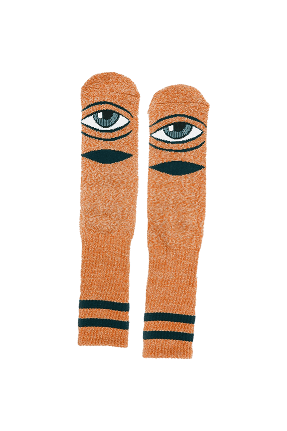 Sect Eye Heather Crew Socks Orange - Single Pair