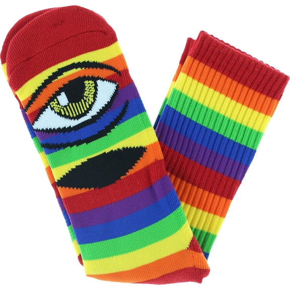 Toy Machine Sect Eye Rainbow Crew Socks 1 Pair