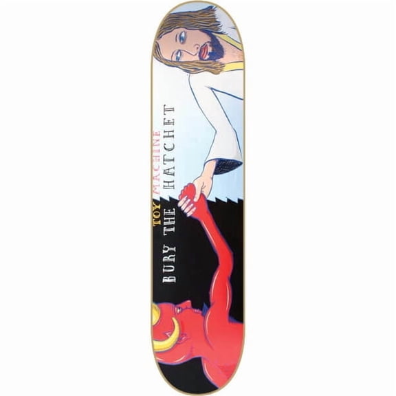 Toy Machine Skateboards Bury the hatchet Skateboard Deck - 8" x 32.25" (Deck Only)