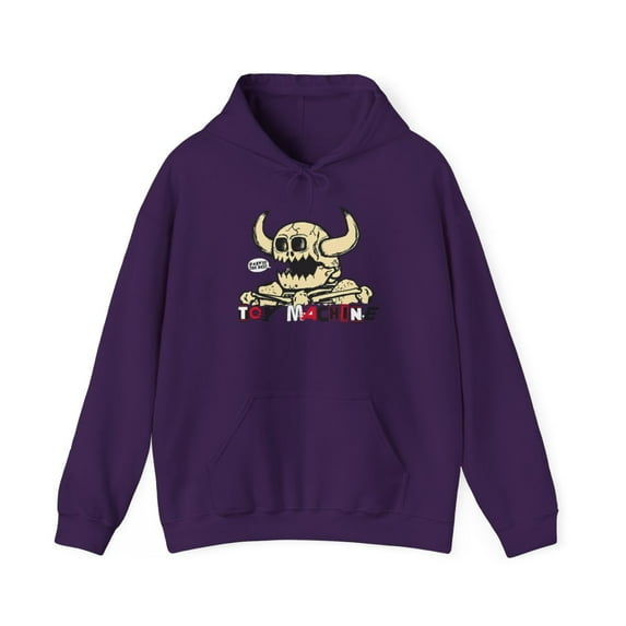 Toy Machine Skull Vintage Skateboarding Hoodie Design - S / Purple