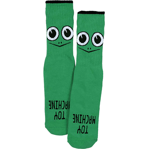 Toy Machine Turtle Face Youth Crew Socks Green