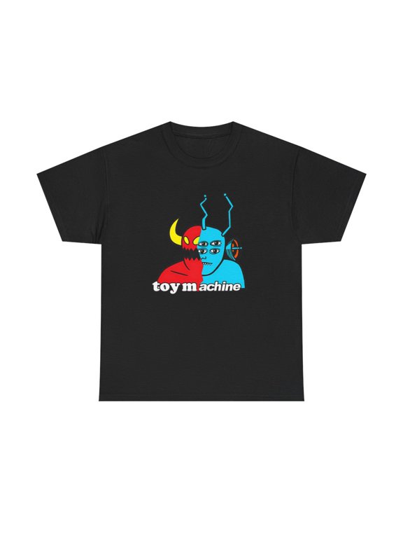 Toy Machine Two Face Alien Vintage Skateboarding T Shirt Design - Black / S