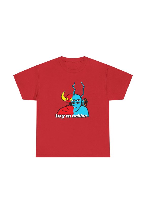 Toy Machine Two Face Alien Vintage Skateboarding T Shirt Design - Red / M