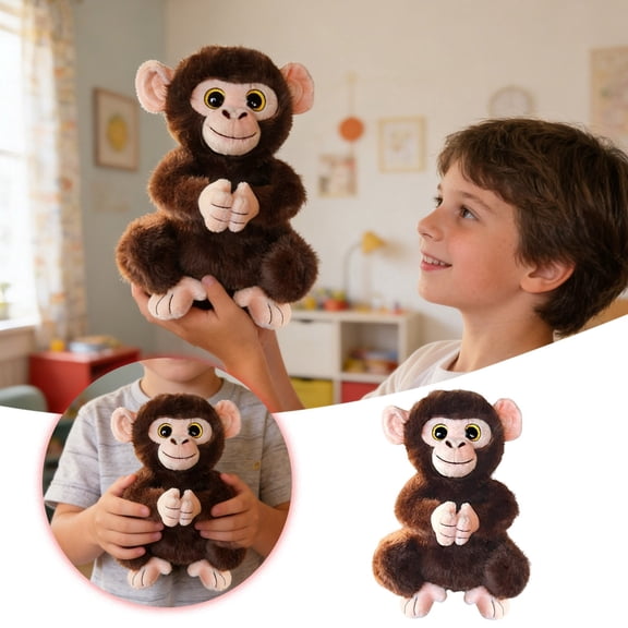 Toy Monkey Doll for Kids Home and Party - Interactive Soft Stuffed Animal Suitable for Ages 3 and Up
