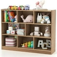 Toy Organizer 3Tier Bookshelf 8 Cube ' & Shelves Wooden Toy