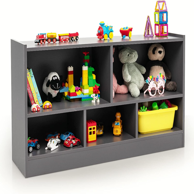 Toy Organizer 5Section Daycare for Preschool Children 2Tier Open