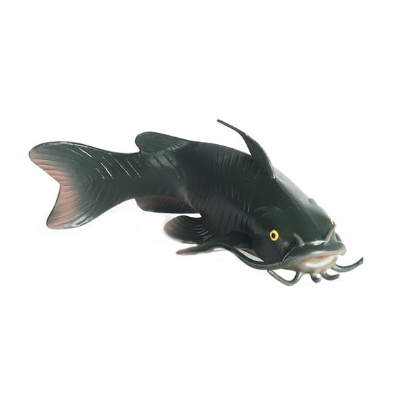 Toy Ornament Kid Educational Imitated Ornament Plastic Toy Plastic Decor Plastic Fish Toy Artificial Fish Plaything Cognitive Model,Catfish Safari