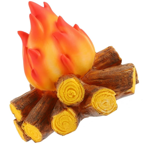 Toy Outdoor Gathering Decoration Fake Flame Light Campfire Lamp LED Desk Candle Resin Halloween Child