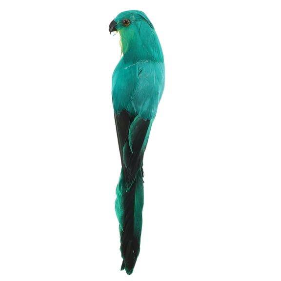 Raindrops Realistic Artificial Parrot Bird Ornament, Vivid Simulation Model Decoration for Home and Garden