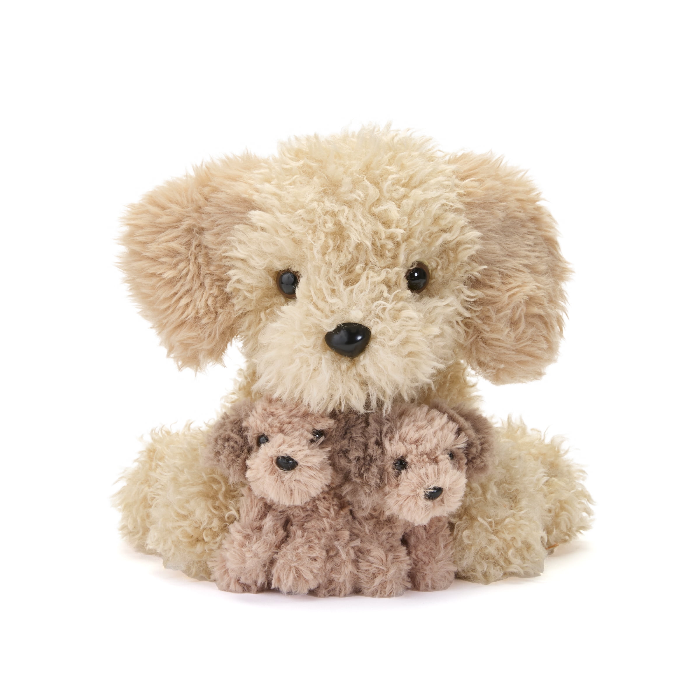 Hugs and Cuddles™ Fluffy Fam 10” Doodle Mommy and Babies Plush Set