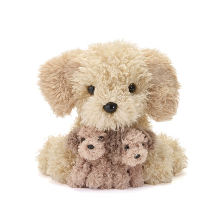 Hugs & Cuddles™ Fluffy Fam 10” Doodle Mommy & Babies Plush Set