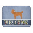 thumbnail image 1 of Toy Poodle Welcome Machine Washable Memory Foam Mat Blue, 1 of 4