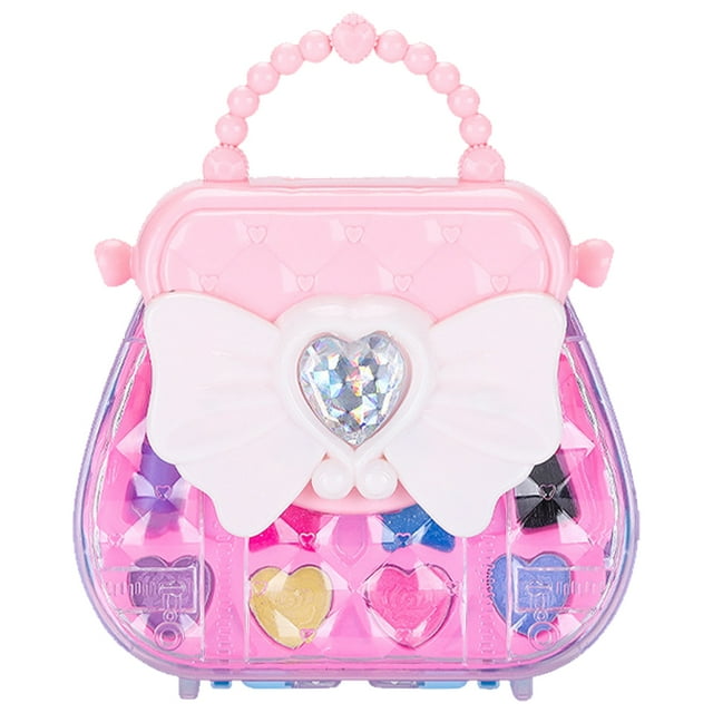 Toy Purse for Little Girls Little Girl Purse with Makeup, Smartphone, Wallet, Keys, Credit