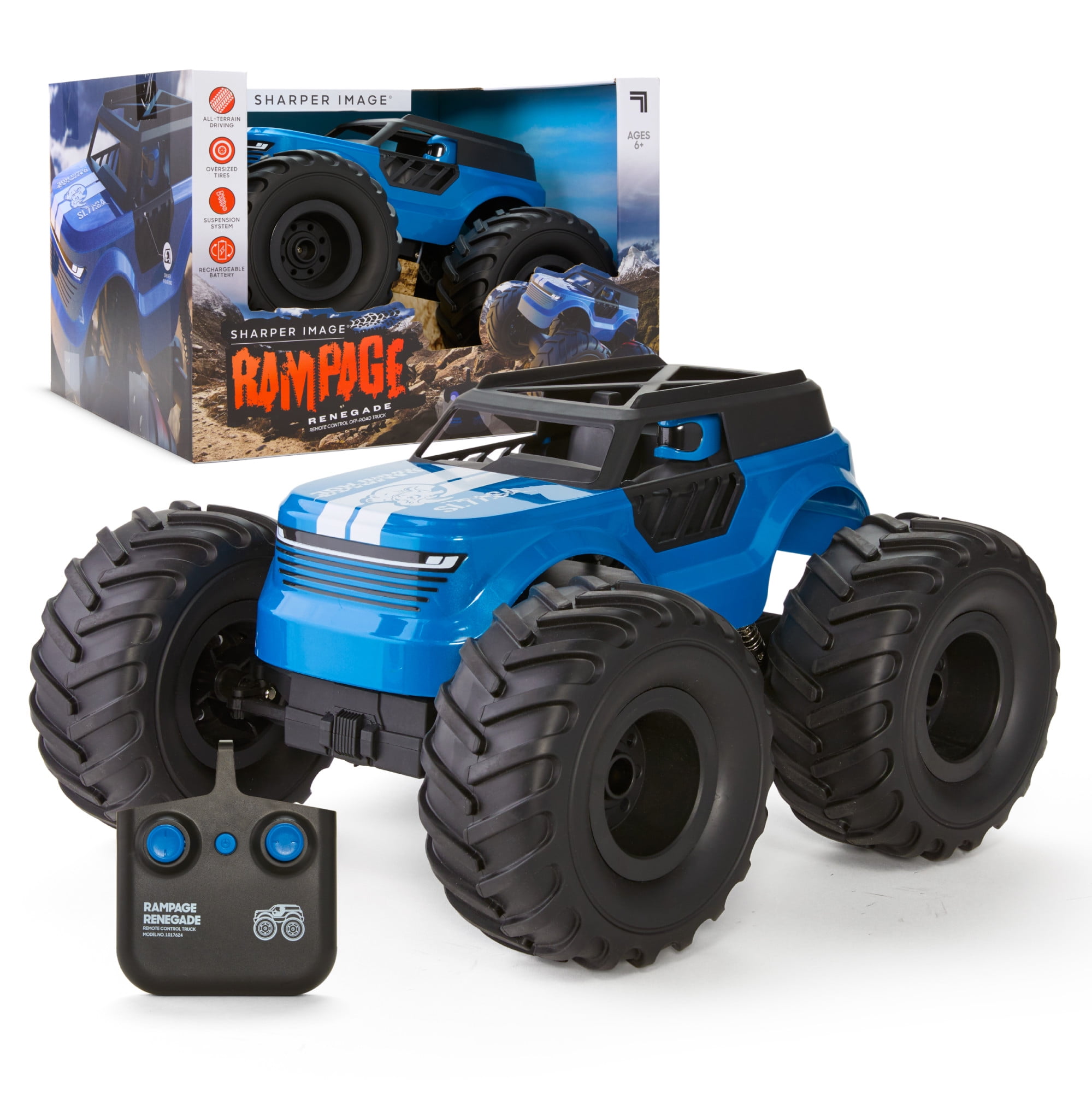 Sharper Image Rampage Renegade Remote Control Off-Road Truck for Children