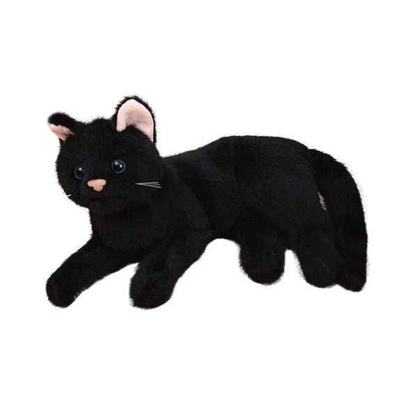 Toy Realistic Cat Soft Toy for Kids 28cm Generous Toy Family Friendly Educational Companion