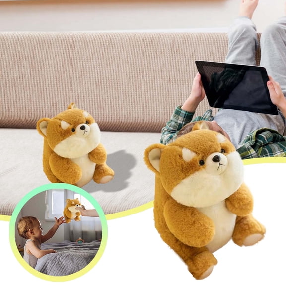 Toy Realistic Detailed Stuffed Animal Soft Cuddly Companion For Pet Lovers