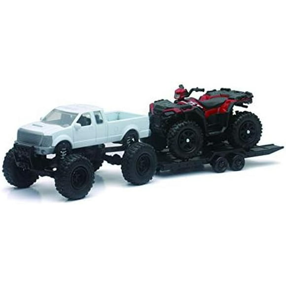 Toy Replica 4x4 Lifted Pickup Truck with Polaris Sportsman XP1000 ATV