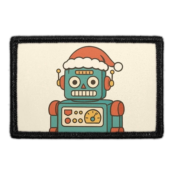 Toy Robot With Santa Hat - Removable Patch